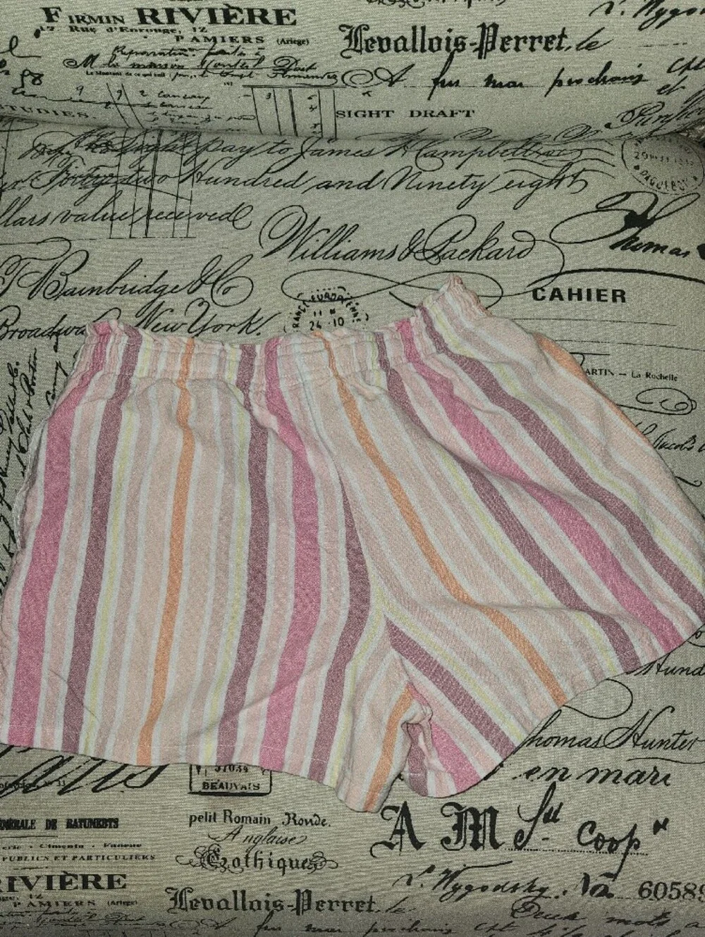 Cat&Jack Striped Pink & Peach Girls Two-Piece Set